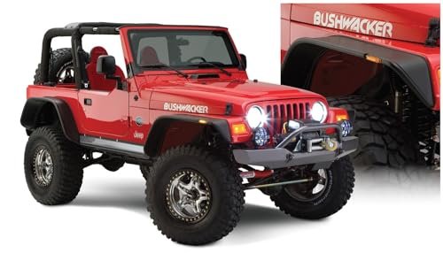 Bushwacker Flat Style Fender Flares for Jeep Wrangler TJ