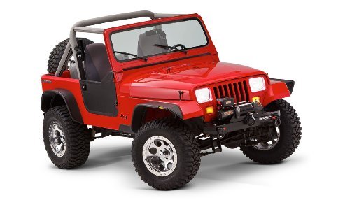 Bushwacker Flat Style Fender Flares for Jeep Wrangler YJ